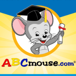 ABCmouse.com available free at our library! Books, games, puzzles, art, songs, and more! Image of graduating mouse.